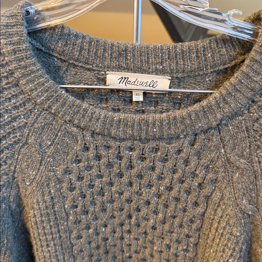 Madewell Olive Crewneck Sweater